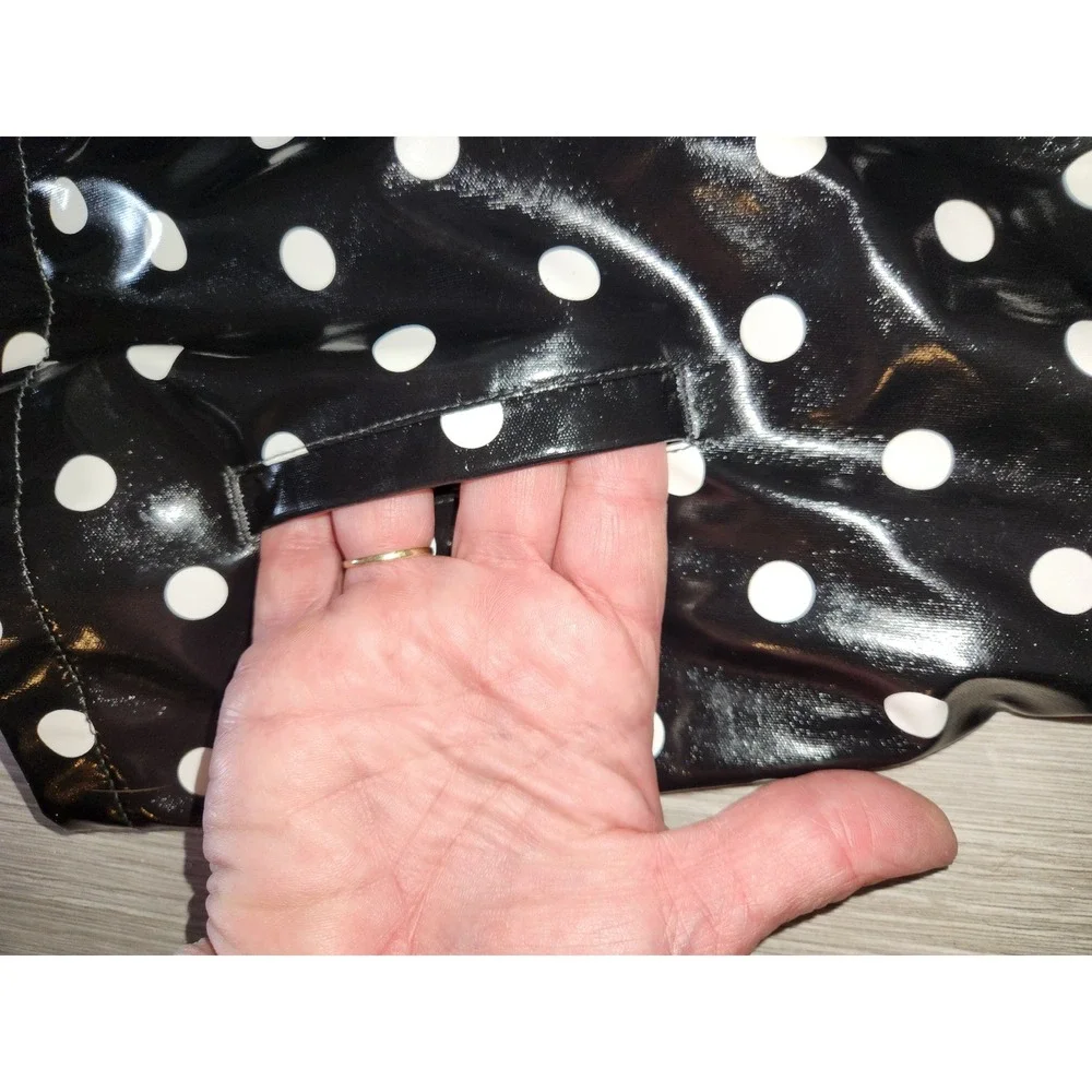 Little Me Girls 18M Black White Polka Dot Elmo Raincoat Hooded Jacket casual‎